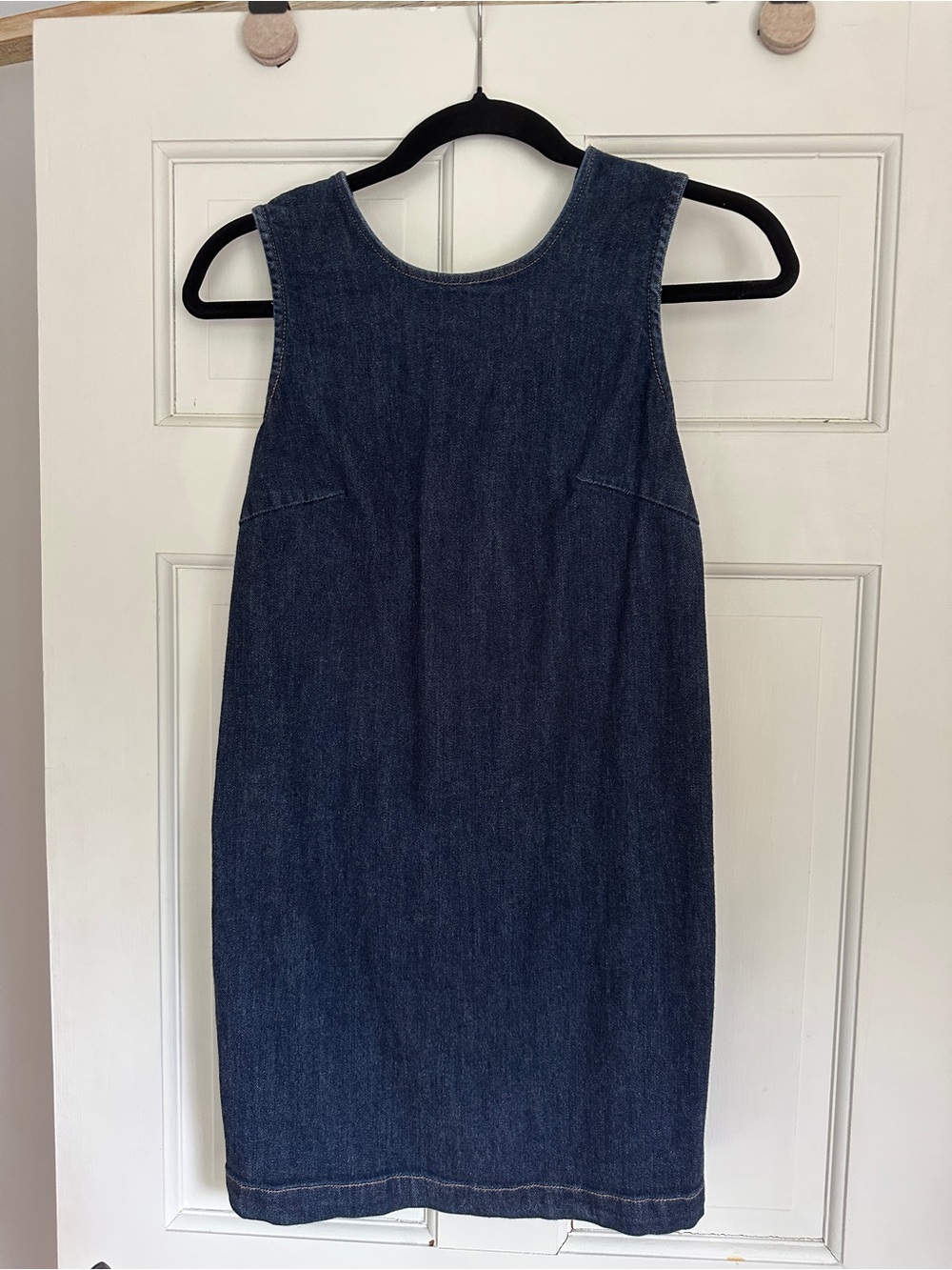 American Eagle Outfitters Dark Blue Denim Backless Dress